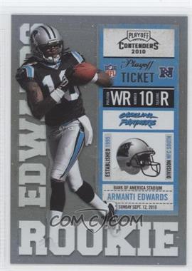 2010 Playoff Contenders - [Base] - Playoff Ticket #202.2 - Armanti Edwards (Black Jersey) /99