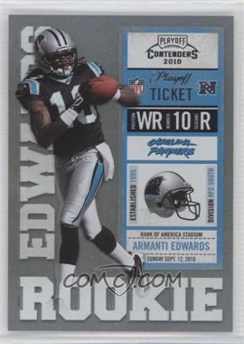 2010 Playoff Contenders - [Base] - Playoff Ticket #202.2 - Armanti Edwards (Black Jersey) /99