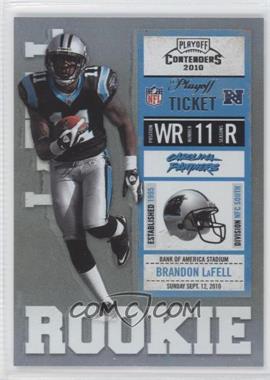 2010 Playoff Contenders - [Base] - Playoff Ticket #205.2 - Brandon LaFell (Black Jersey) /99