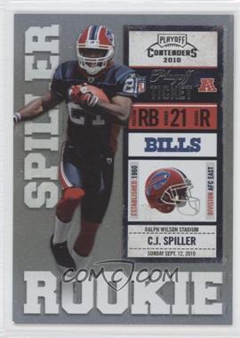 2010 Playoff Contenders - [Base] - Playoff Ticket #206.2 - C.J. Spiller (Blue Jersey) /99