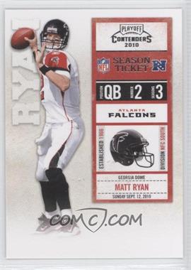 2010 Playoff Contenders - [Base] #004 - Matt Ryan