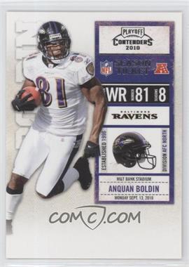 2010 Playoff Contenders - [Base] #007 - Anquan Boldin