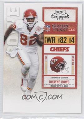 2010 Playoff Contenders - [Base] #046 - Dwayne Bowe