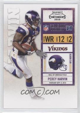 2010 Playoff Contenders - [Base] #054 - Percy Harvin