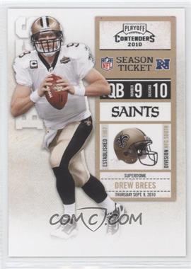 2010 Playoff Contenders - [Base] #060 - Drew Brees