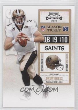 2010 Playoff Contenders - [Base] #060 - Drew Brees