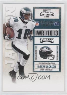 2010 Playoff Contenders - [Base] #072 - DeSean Jackson