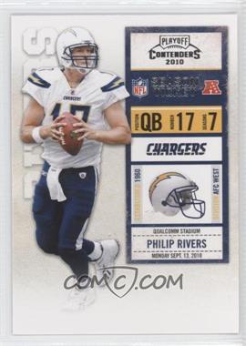 2010 Playoff Contenders - [Base] #082 - Philip Rivers