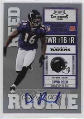 2010 Playoff Contenders - [Base] #124 - David Reed