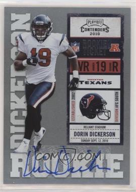 2010 Playoff Contenders - [Base] #133 - Dorin Dickerson