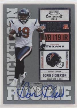 2010 Playoff Contenders - [Base] #133 - Dorin Dickerson