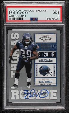 2010 Playoff Contenders - [Base] #135 - Earl Thomas [PSA 9 MINT]