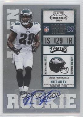 2010 Playoff Contenders - [Base] #174 - Nate Allen