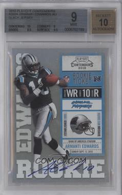 2010 Playoff Contenders - [Base] #202.2 - Armanti Edwards (Black Jersey) [BGS 9 MINT]