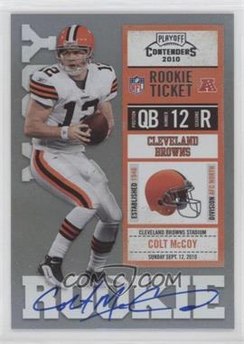 2010 Playoff Contenders - [Base] #207.2 - Colt McCoy (White Jersey) /394