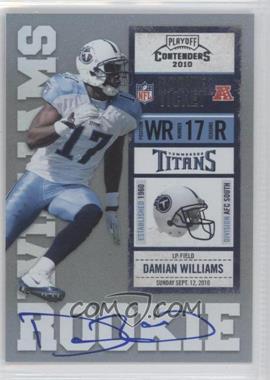 2010 Playoff Contenders - [Base] #208.1 - Damian Williams /412