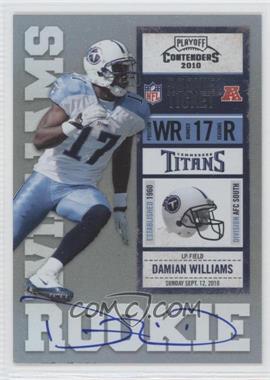 2010 Playoff Contenders - [Base] #208.1 - Damian Williams /412