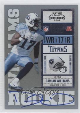 2010 Playoff Contenders - [Base] #208.1 - Damian Williams /412