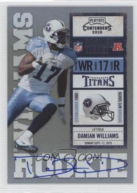 2010 Playoff Contenders - [Base] #208.1 - Damian Williams /412