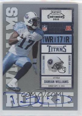 2010 Playoff Contenders - [Base] #208.1 - Damian Williams /412