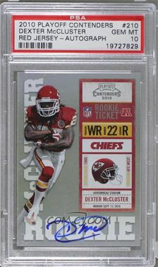 2010 Playoff Contenders - [Base] #210.2 - Dexter McCluster (Red Jersey) [PSA 10 GEM MT]