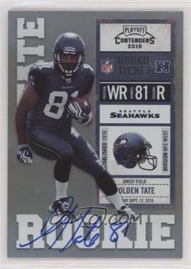 2010 Playoff Contenders - [Base] #216.2 - Golden Tate (Left Leg Covers "G" in Golden)