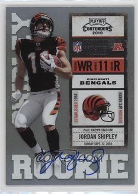 2010 Playoff Contenders - [Base] #222.1 - Jordan Shipley /499