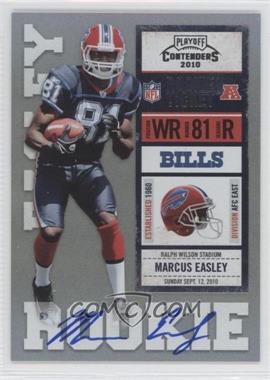 2010 Playoff Contenders - [Base] #223.2 - Marcus Easley (Ball in Right Hand)