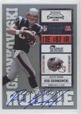 2010 Playoff Contenders - [Base] #229.1 - Rob Gronkowski