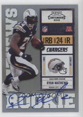 2010 Playoff Contenders - [Base] #231.1 - Ryan Mathews /300