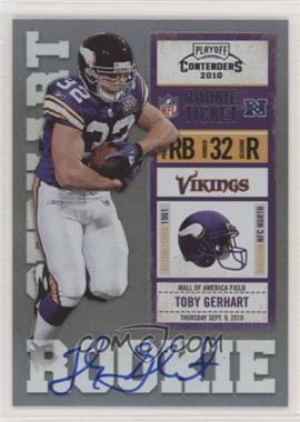 2010 Playoff Contenders - [Base] #235.1 - Toby Gerhart /495