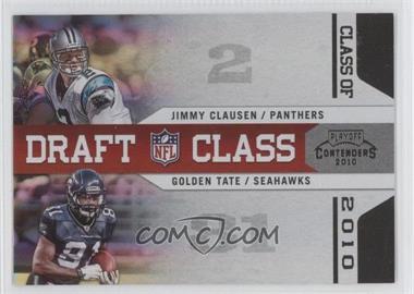 2010 Playoff Contenders - Draft Class - Black #9 - Golden Tate, Jimmy Clausen /50