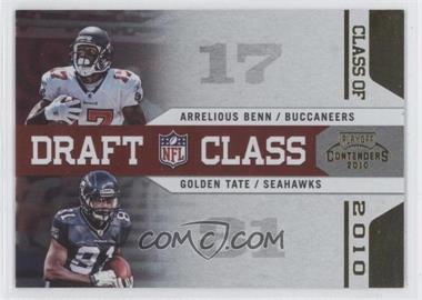 2010 Playoff Contenders - Draft Class - Gold #23 - Arrelious Benn, Golden Tate /100