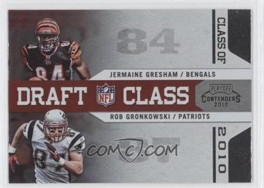 2010 Playoff Contenders - Draft Class #4 - Jermaine Gresham, Rob Gronkowski