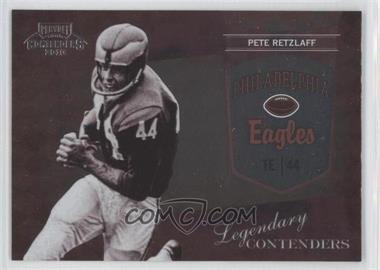 2010 Playoff Contenders - Legendary Contenders #6 - Pete Retzlaff