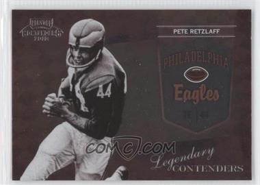 2010 Playoff Contenders - Legendary Contenders #6 - Pete Retzlaff