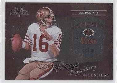 2010 Playoff Contenders - Legendary Contenders #9 - Joe Montana