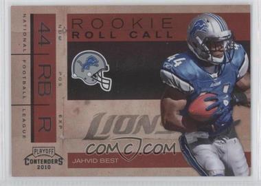 2010 Playoff Contenders - Rookie Roll Call - Black #7 - Jahvid Best /50