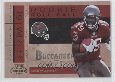 2010 Playoff Contenders - Rookie Roll Call - Gold #22 - Mike Williams /100