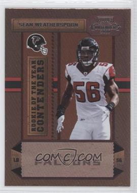 2010 Playoff Contenders - Rookie of the Year Contenders #25 - Sean Weatherspoon