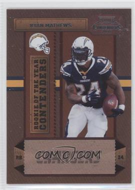 2010 Playoff Contenders - Rookie of the Year Contenders #5 - Ryan Mathews