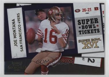 2010 Playoff Contenders - Super Bowl Tickets - Gold #35 - Joe Montana /100