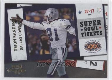 2010 Playoff Contenders - Super Bowl Tickets - Gold #56 - Deion Sanders /100