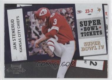 2010 Playoff Contenders - Super Bowl Tickets #12 - Jan Stenerud