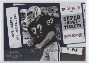 2010 Playoff Contenders - Super Bowl Tickets #26 - Dave Casper