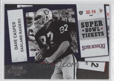 2010 Playoff Contenders - Super Bowl Tickets #26 - Dave Casper