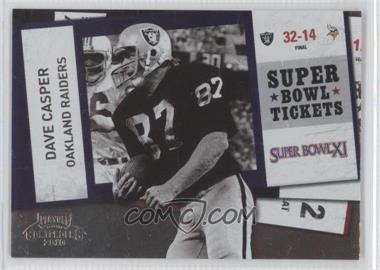 2010 Playoff Contenders - Super Bowl Tickets #26 - Dave Casper