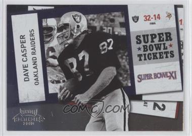 2010 Playoff Contenders - Super Bowl Tickets #26 - Dave Casper