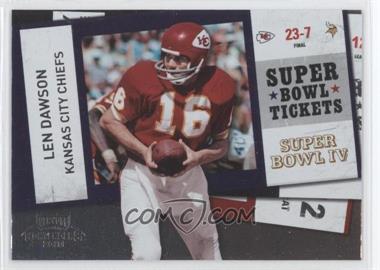 2010 Playoff Contenders - Super Bowl Tickets #9 - Len Dawson