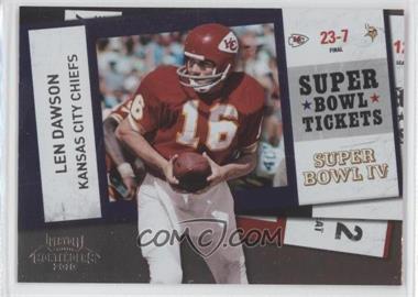 2010 Playoff Contenders - Super Bowl Tickets #9 - Len Dawson